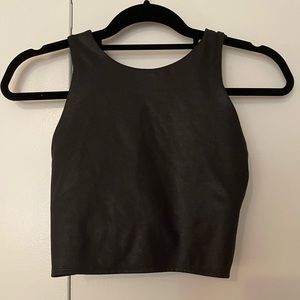Athleta Size M Unpadded Metallic Sports Top